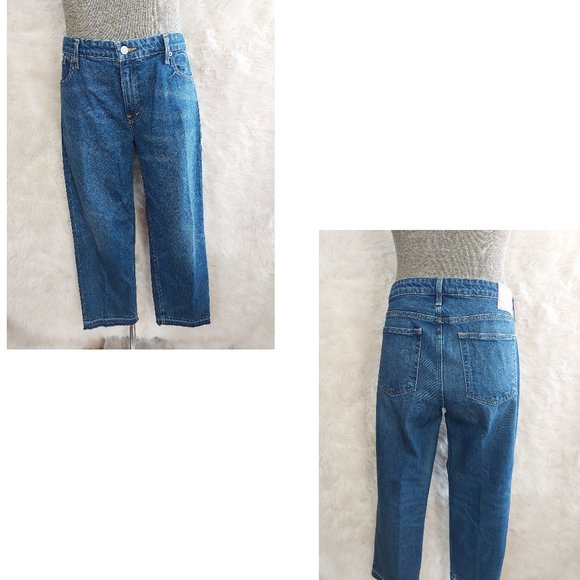 Lucky Brand Women's Blue Denim Boyfriend Cropped Leg Jeans 14 / 32 - Picture 3 of 13
